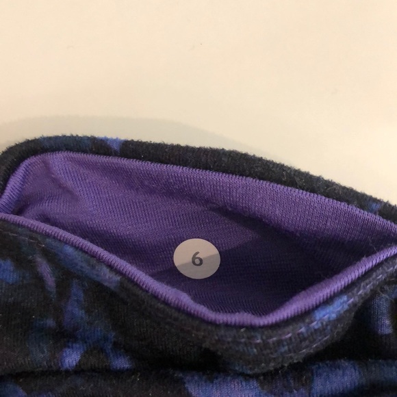 Lululemon wunder under purple crop size 6 - Picture 5 of 5